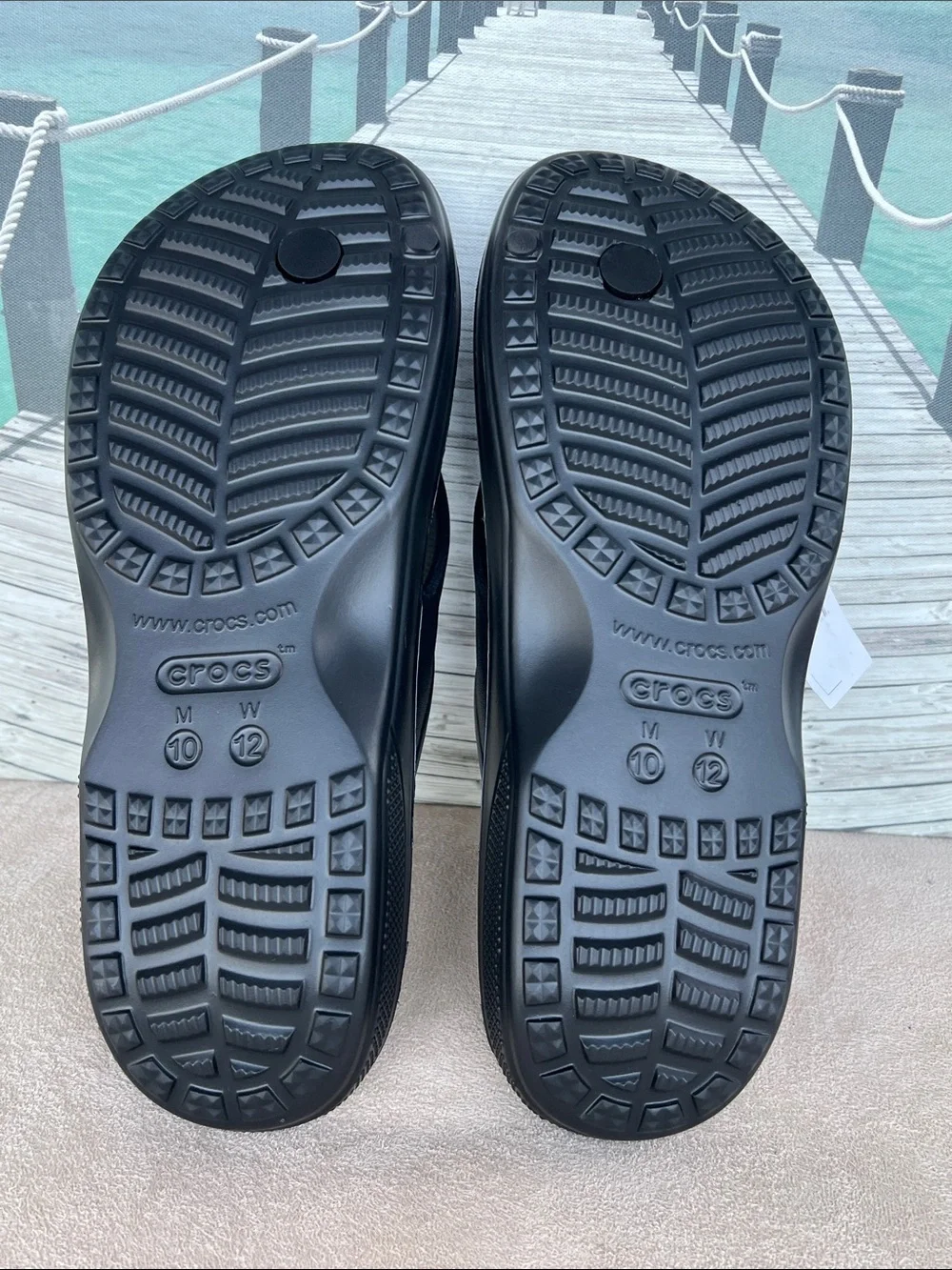CROCS Black Men’s Bayla II Flip Sandals